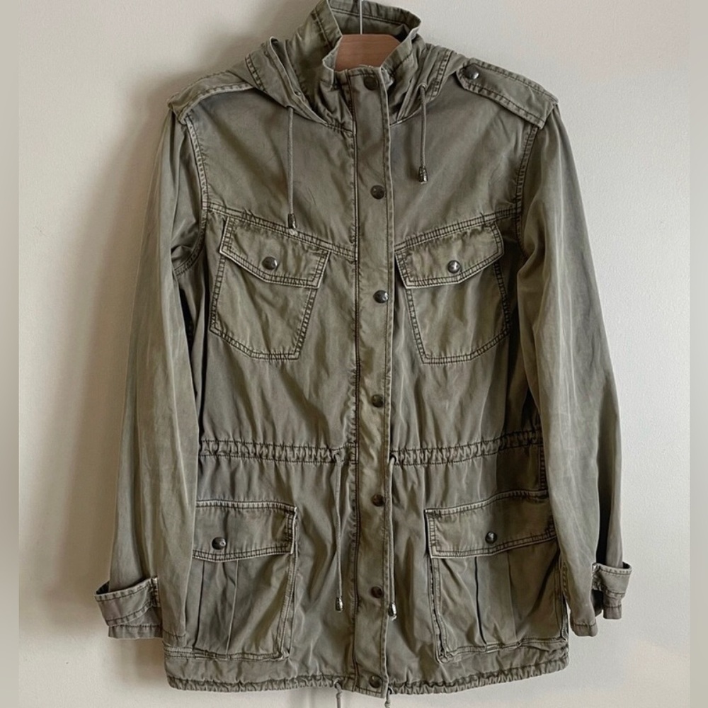 Aritzia Talula size S Trooper Utility lightweight spring 100% Cotton jacket GUC